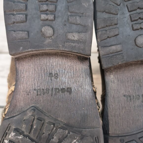 Bed Stu Revolution Men’s Brown Leather Western Ankle Boots Size 8.5 - Picture 8 of 9